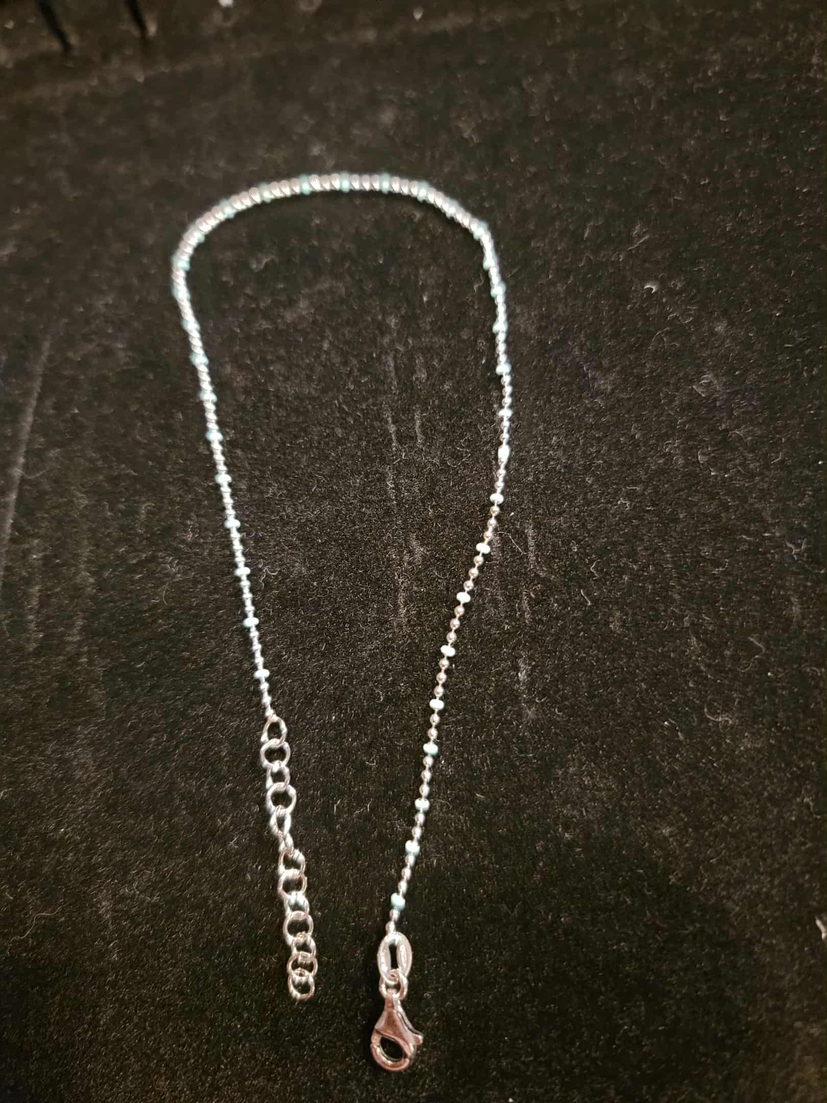 Silver Bead Ankle Chain